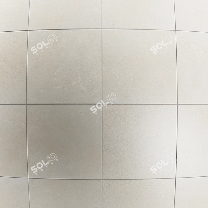 Itria Stone Tile: 4x4 PBR 4k Textures 3D model image 2