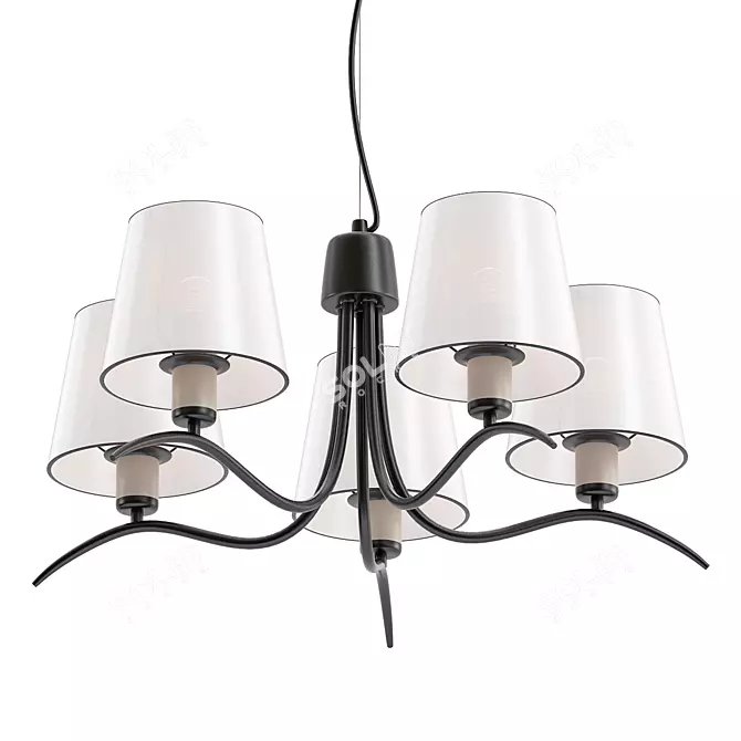 Elegant Citilux Emma Pendant Chandelier 3D model image 1