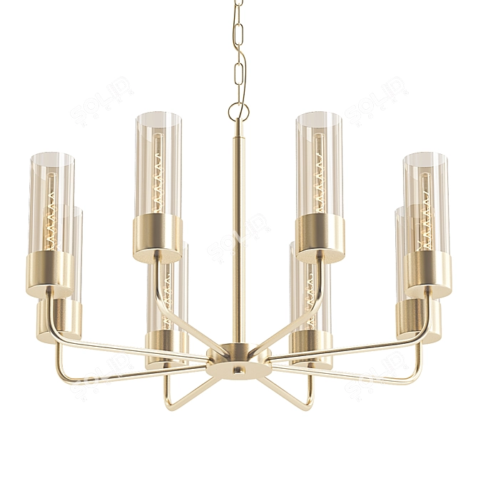 Title: Odeon Light STEPI Chandelier 3D model image 1