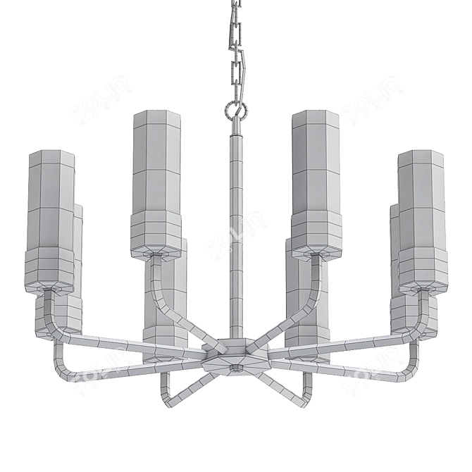 Title: Odeon Light STEPI Chandelier 3D model image 2