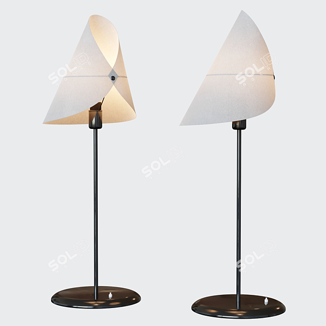 LUNAR GLOW - WARLI TABLE LAMP 3D model image 1