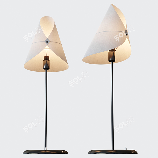 LUNAR GLOW - WARLI TABLE LAMP 3D model image 2