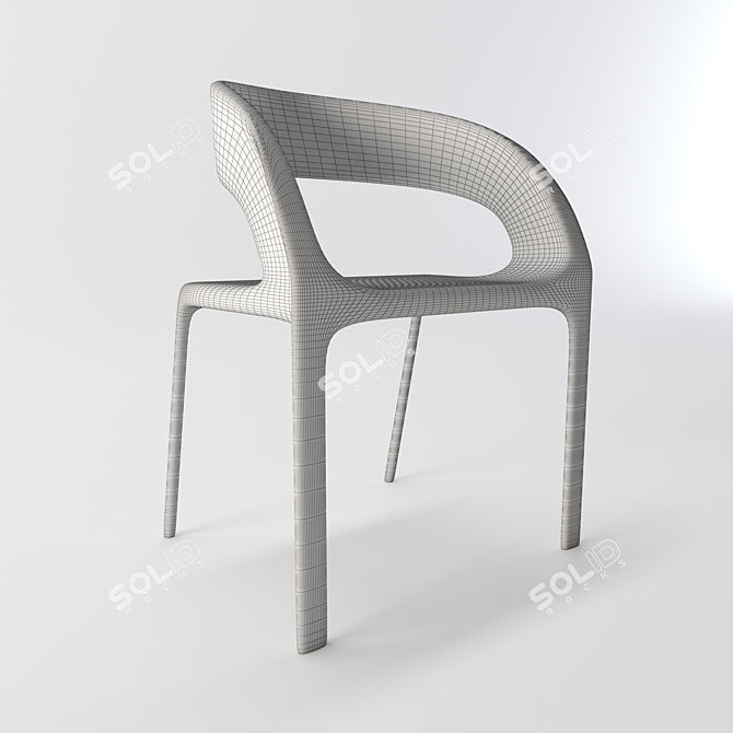 Modern Ergonomic Chair: 3dsmax 2018-Vray, Obj Format 3D model image 4