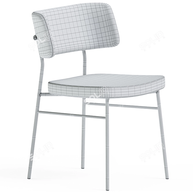 Elegant Marlen Chair by TrabA 3D model image 3