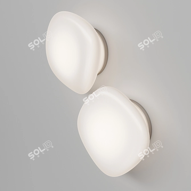 Grok Skata: Stylish Wall/Ceiling Light 3D model image 2