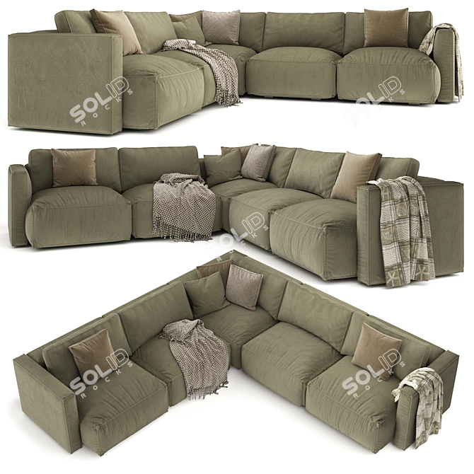 Swen Le Nuvole 2 - Luxurious Sofa 3D model image 2
