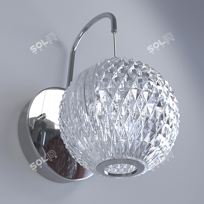 Silver Storms Wall Sconce 3D model image 1