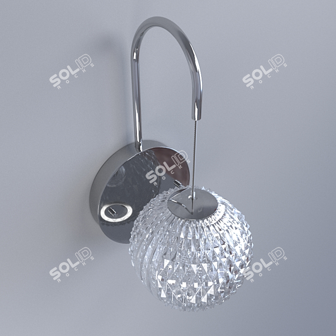 Silver Storms Wall Sconce 3D model image 2