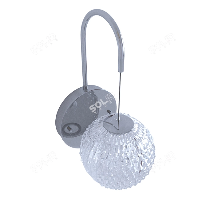 Silver Storms Wall Sconce 3D model image 5