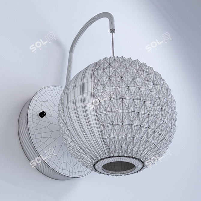 Silver Storms Wall Sconce 3D model image 9