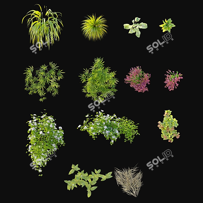 Green Wall Vertical Garden 3D model image 3