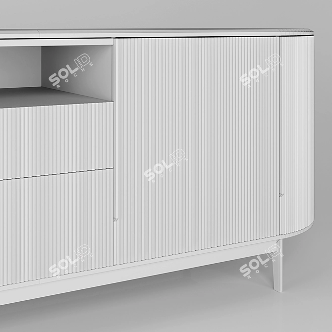 Sleek Gallotti & Radice KUMI Credenza 3D model image 4