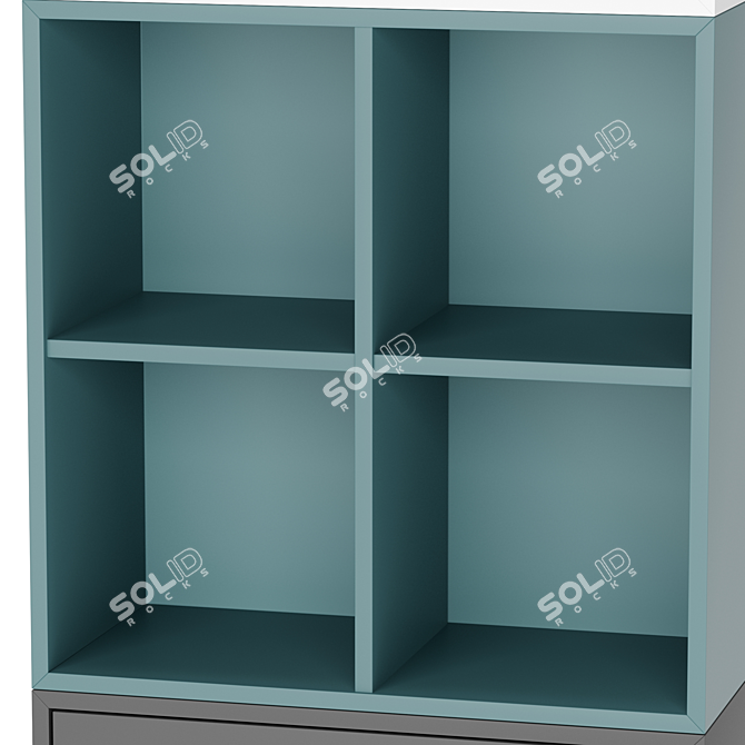 Modular 70x35x212 cm EKET Cabinet with Legs 3D model image 4