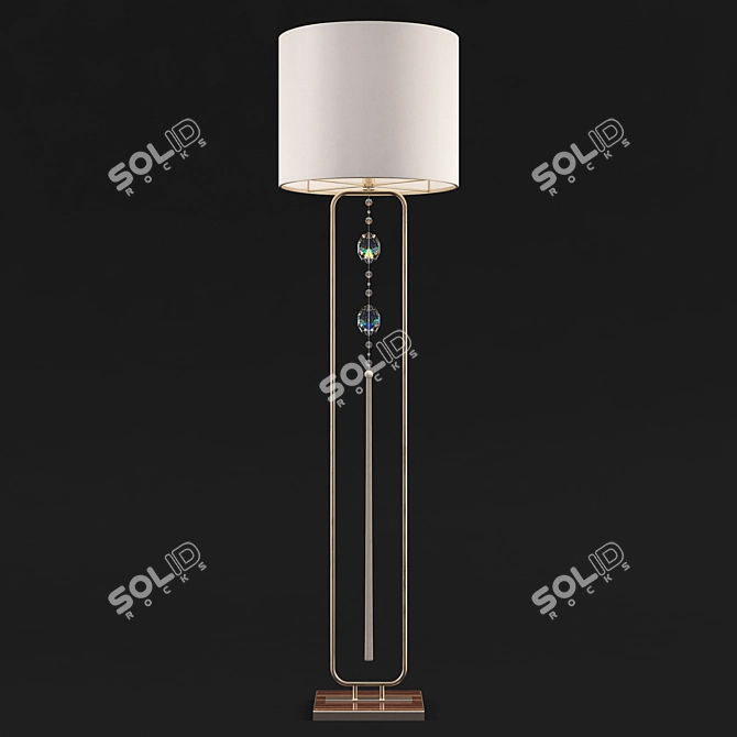 Laos Floor Lamp: Elegant Illumination for any Space 3D model image 1