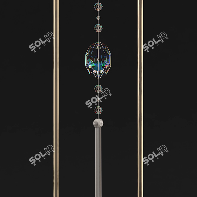 Laos Floor Lamp: Elegant Illumination for any Space 3D model image 2