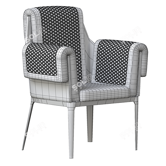 Sherwood Stylish Chair 3D model image 5