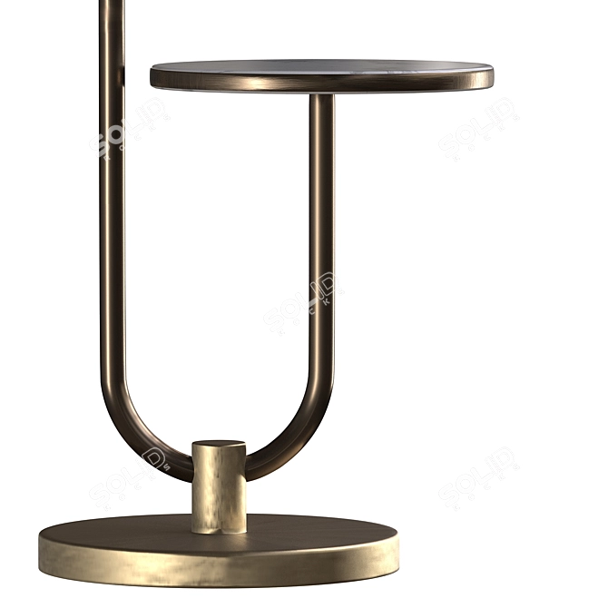 Elegant Corona Lamp Design 3D model image 2