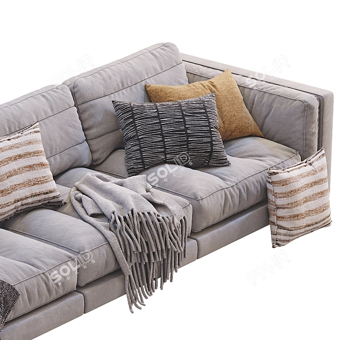 Flexform Lucien Sofa: Stylish & Versatile 3D model image 6