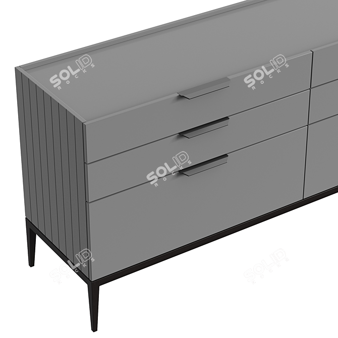 Title: Metropolitan Chest Set - Sleek and Stylish Storage 3D model image 4