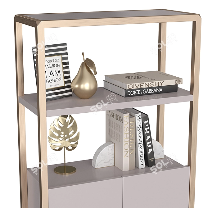 Garda Decor Space Shelving Unit 3D model image 2