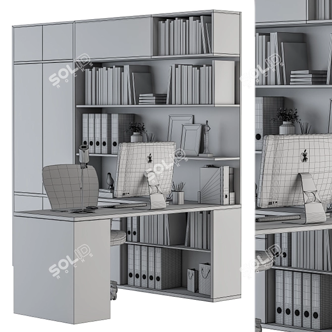 Modern Office Employee Set 35 3D model image 5