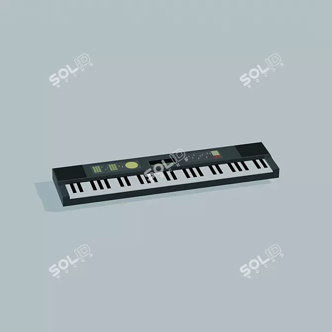 Low Poly Synth: Digital Soundscapes 3D model image 1