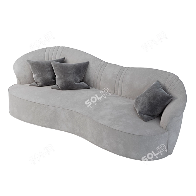 Pearl Elegance Sofa 3D model image 5