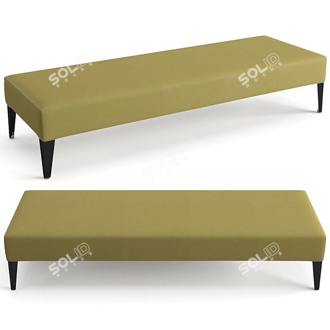 Elegant B&B Italia Bench - Filemone 3D model image 2