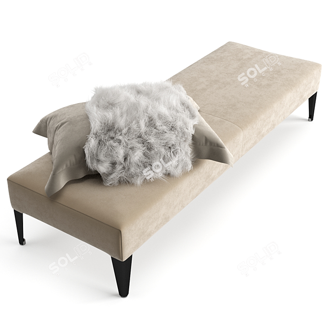 Elegant B&B Italia Bench - Filemone 3D model image 6