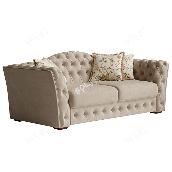Modern Minimalist Sofa 3D model image 9