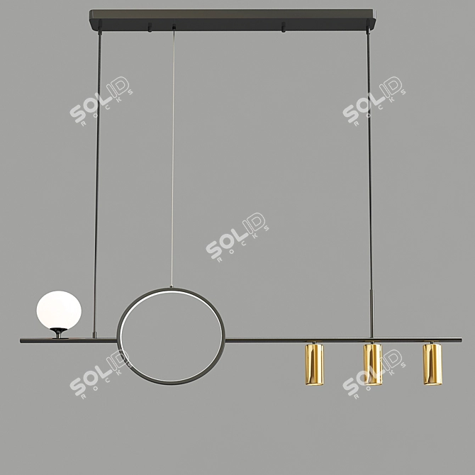 Sleek and Stylish DAGFRID Lamp 3D model image 3