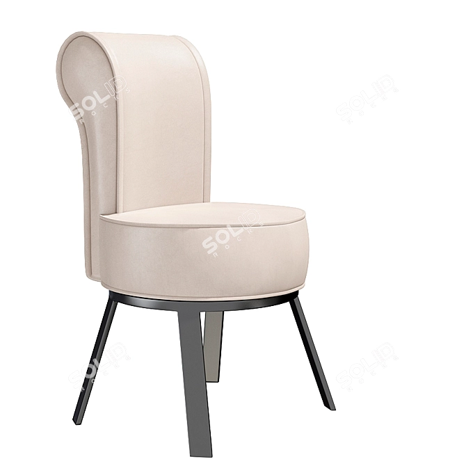 Elegant Amour Chair by Iminiti 3D model image 2