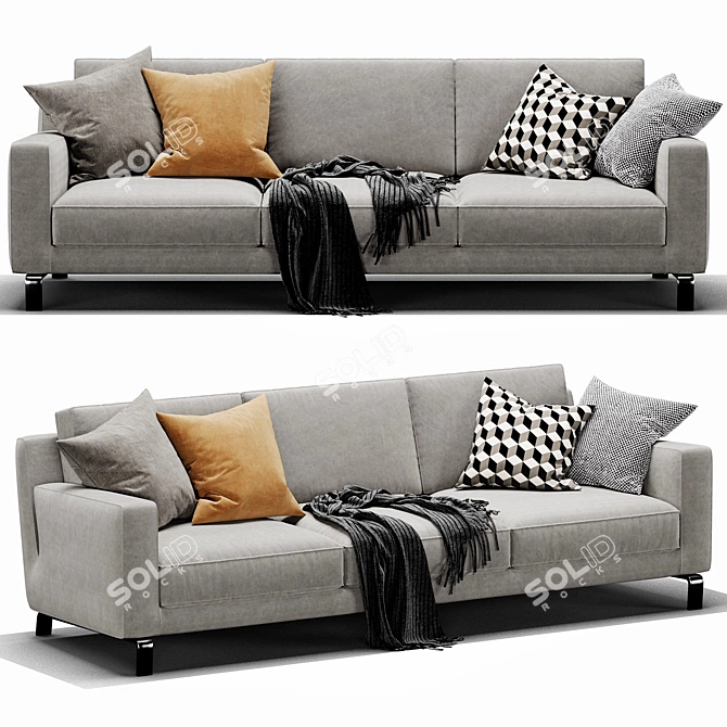 Modern Molteni Lido Sofa: Sleek Design & Comfort 3D model image 2