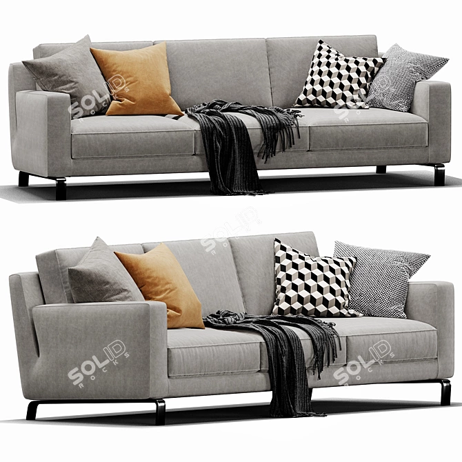 Modern Molteni Lido Sofa: Sleek Design & Comfort 3D model image 4