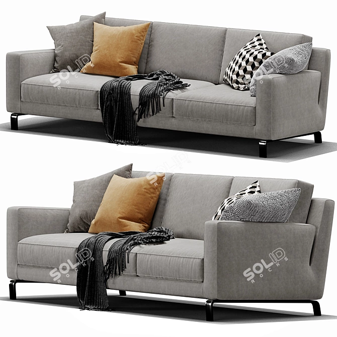 Modern Molteni Lido Sofa: Sleek Design & Comfort 3D model image 7