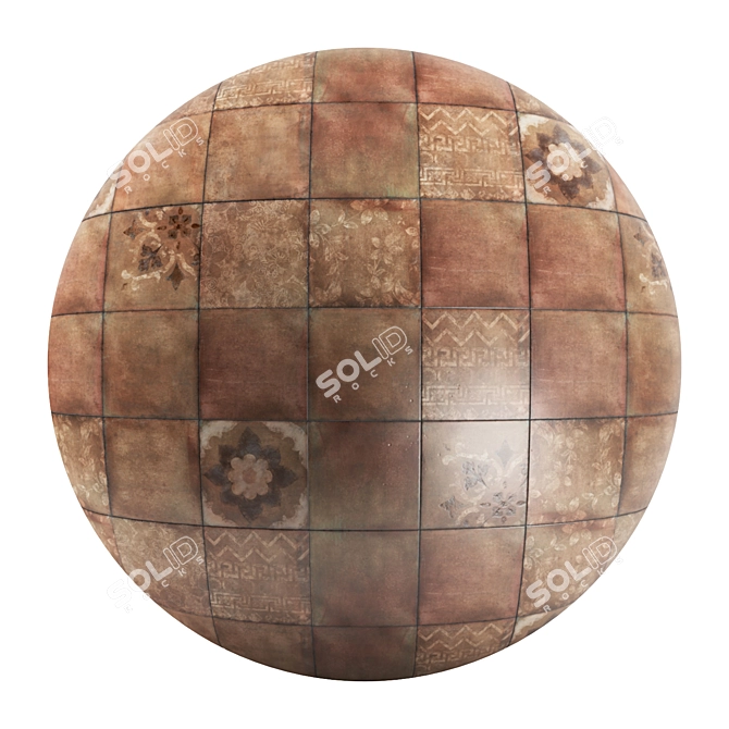 Casa Mila Stone Tile Collection: Textured, Seamless, 4k 3D model image 1