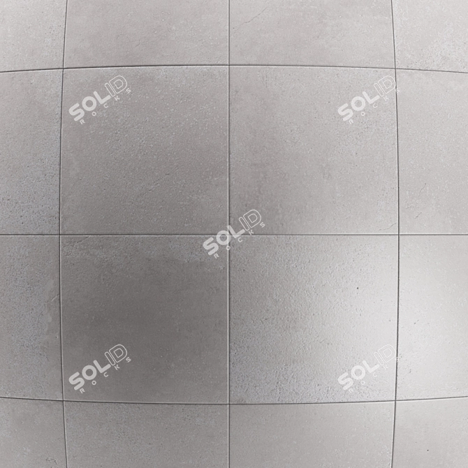 Planet Gray Concrete Tile - High-quality Seamless Texture 3D model image 2
