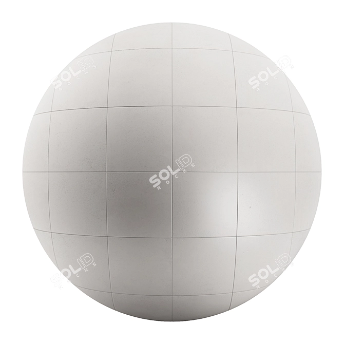 Planet Beige Concrete Tile: Seamless 4x4 Texture in Various Finishes 3D model image 1