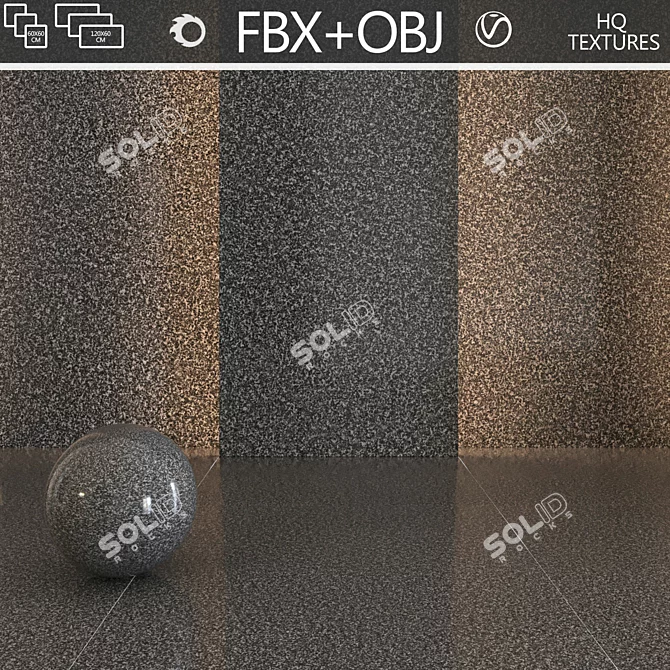 Elegant Marble Tiles Collection 3D model image 1