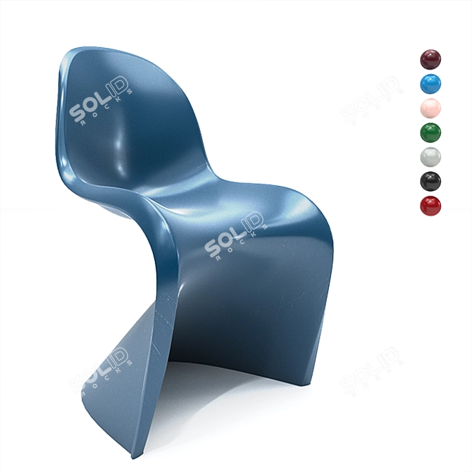 Panton Chair: Modern & Versatile 3D model image 1