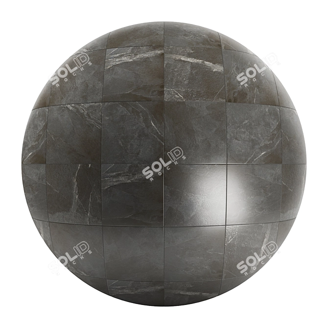 Magma Dark Stone: 8 Textures, PBR, 4k 3D model image 1