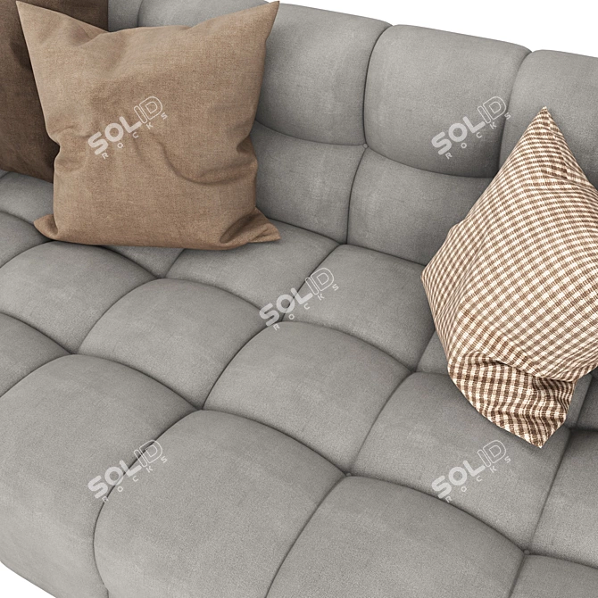 Velvet Delano Sofa: Luxurious Comfort 3D model image 1