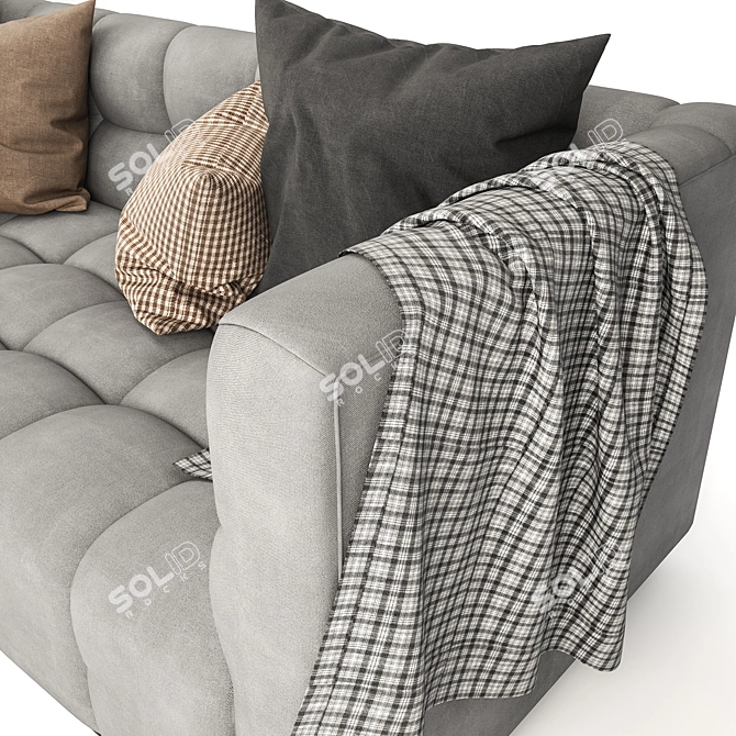 Velvet Delano Sofa: Luxurious Comfort 3D model image 5