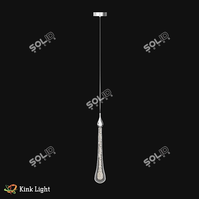 Chrome LED Suspension Light: Modern, Stylish, and Versatile 3D model image 1