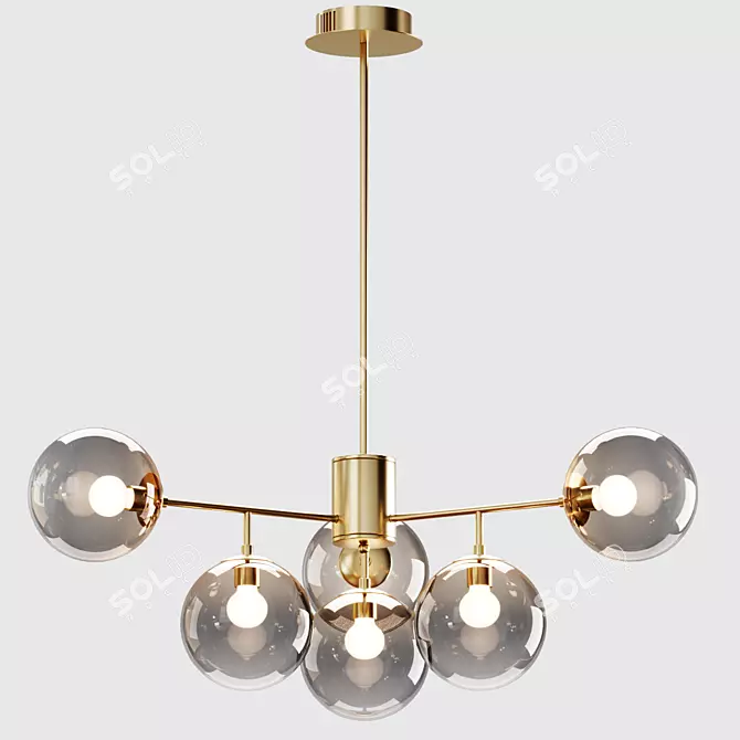 Sleek Hanging Lamps for Any Space 3D model image 2