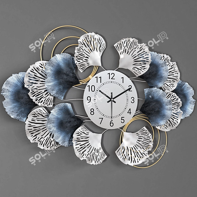 Timeless Elegance: Clock Wall Decor 3D model image 2