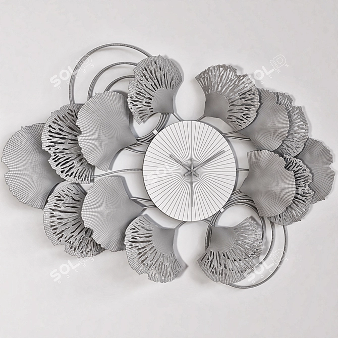 Timeless Elegance: Clock Wall Decor 3D model image 3