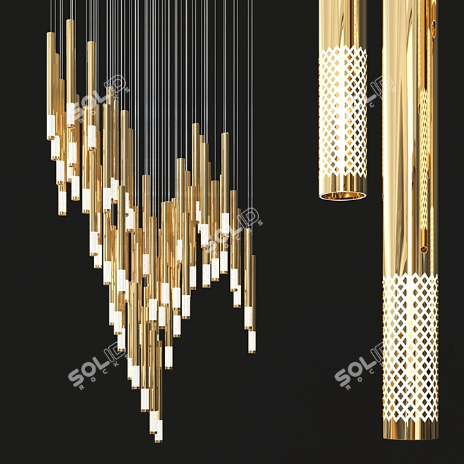 Elegant Harmony: Symphony Lighting 3D model image 1