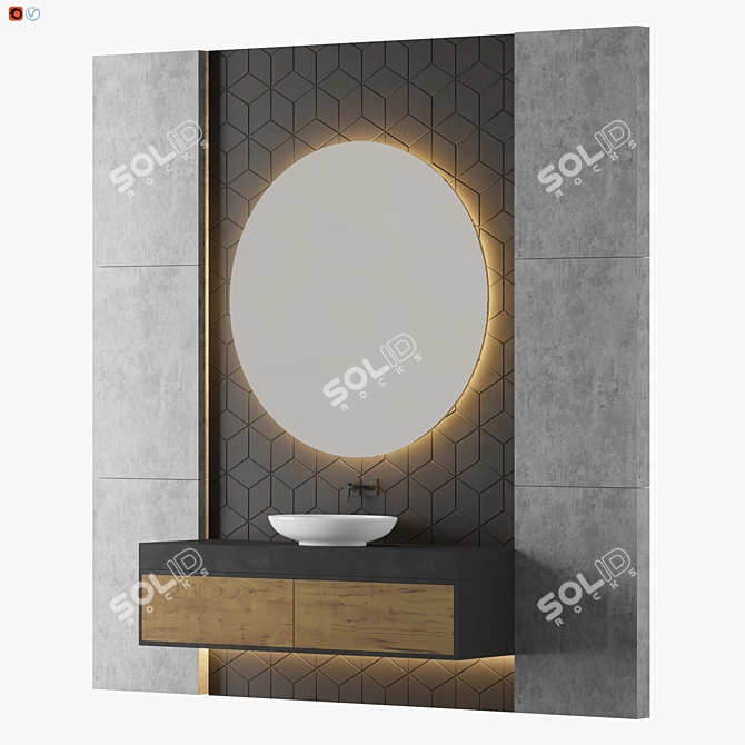 Hosanna Blissful Bathroom 3D model image 2