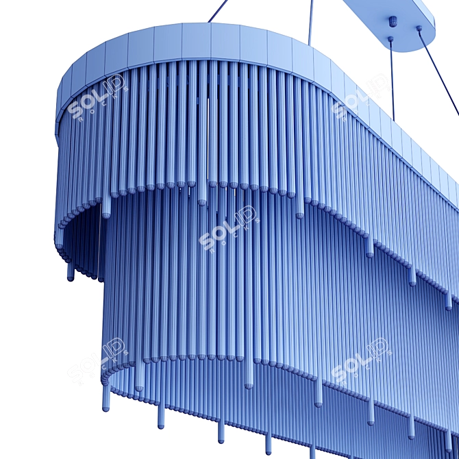 CARTTEL Brass Pendant Chandelier 3D model image 4